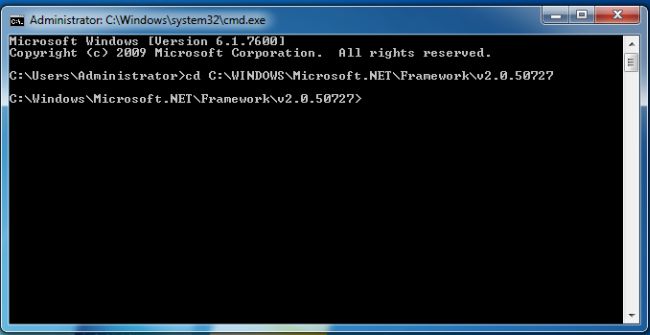 Command prompt window